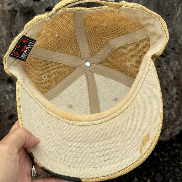 Magic Headwear Ball Cap Trucker hat Burlap Black Tribal Unisex Mesh Back - Picture 6 of 7